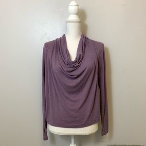 Splendid For Equinox Ribbed Cowl-neck Top